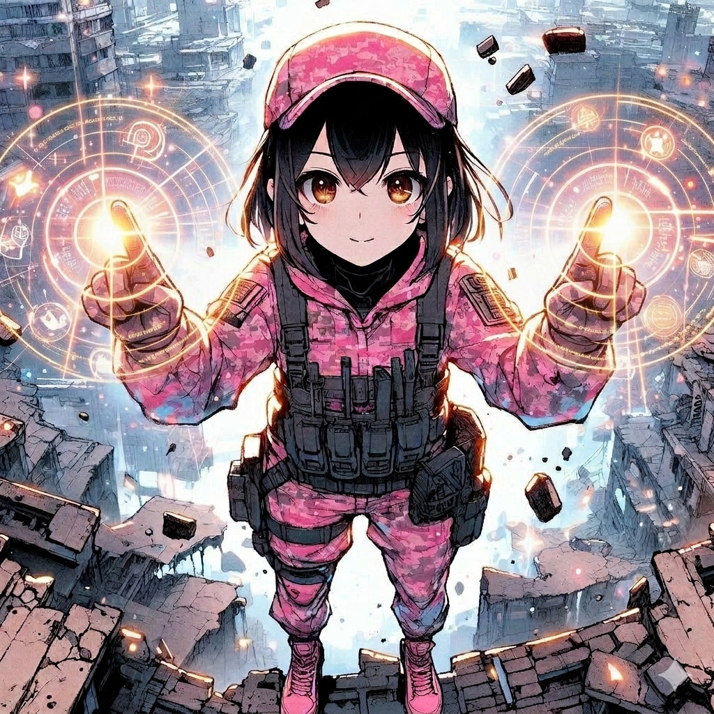 電脳遊戯⚡　（同一イラスト編集ポスト）