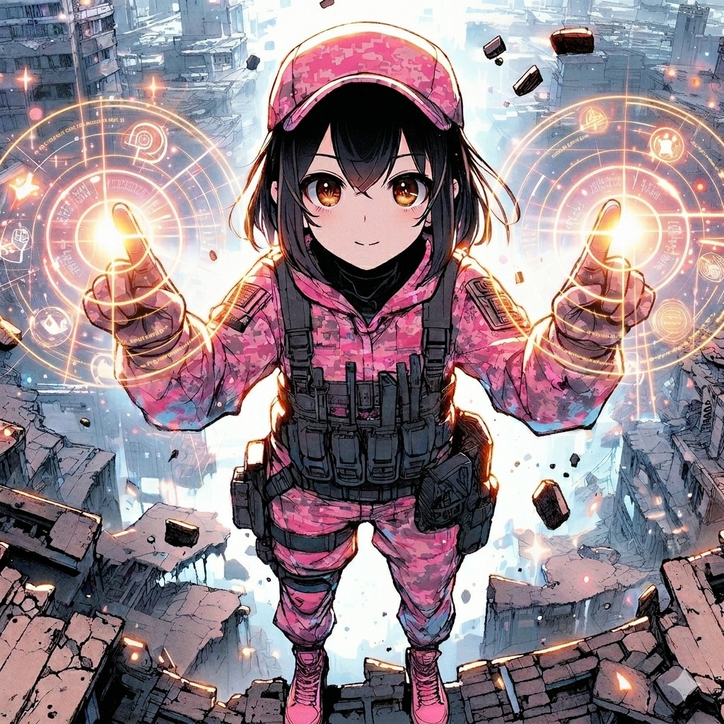 電脳遊戯⚡　（同一イラスト編集ポスト）