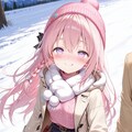 雪の中お散歩 2枚目