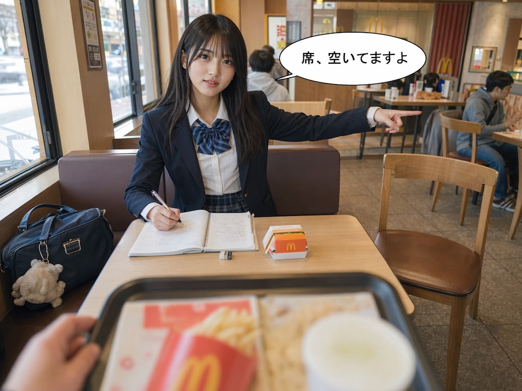 席、空いてますよ