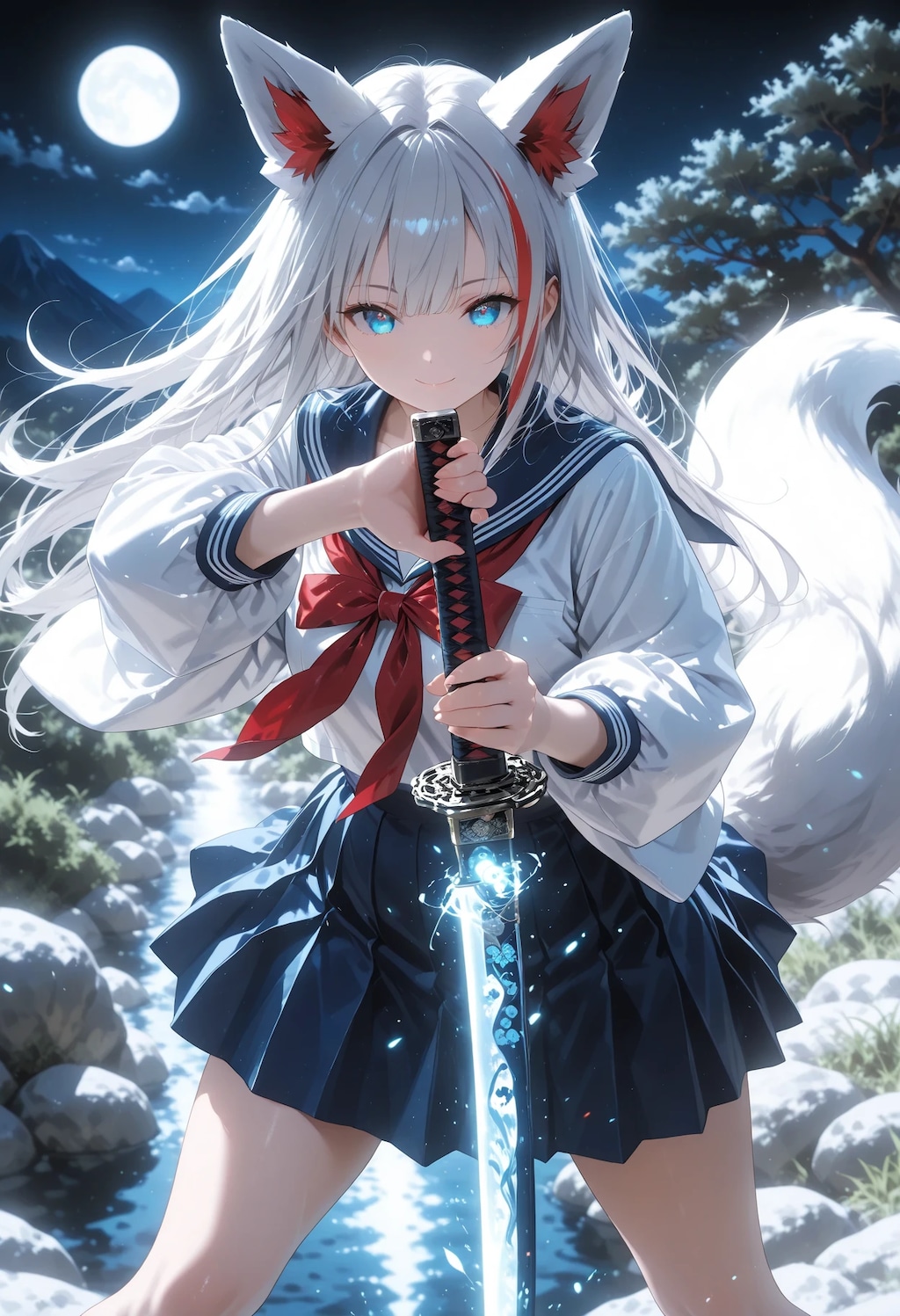 狐耳の美少女剣士