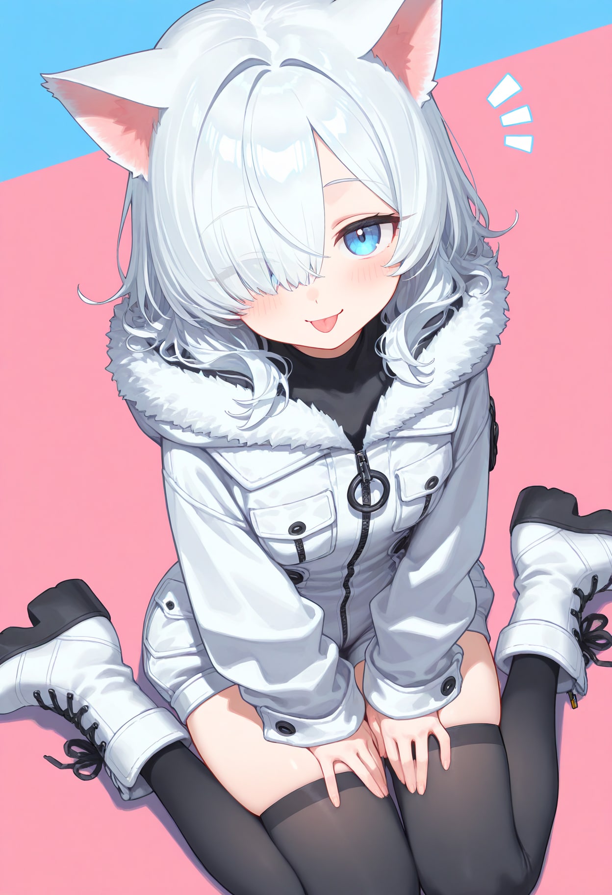 舌出し猫娘ちゃん | の人気AIイラスト・グラビア