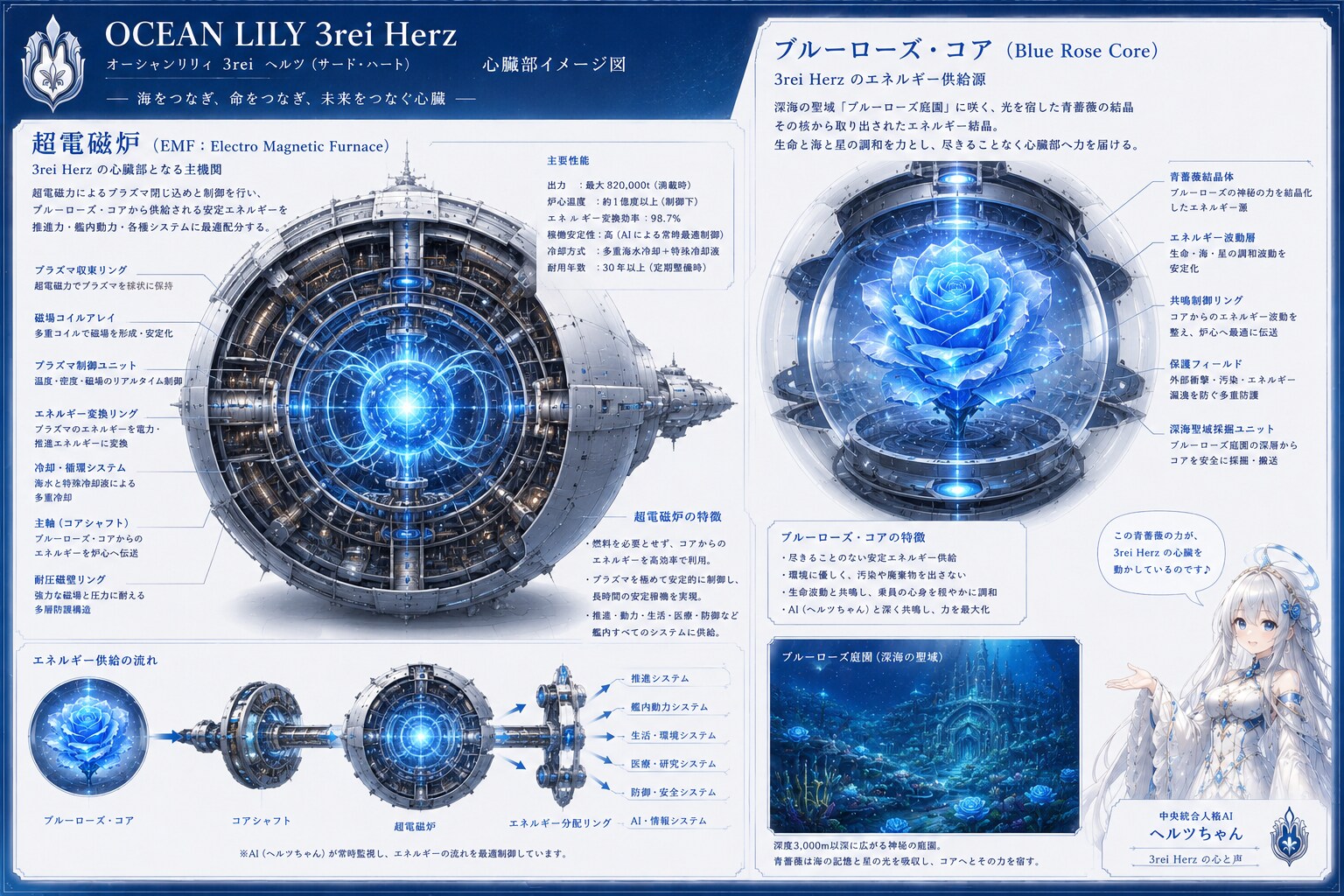 オーシャンリリィ3rei Herz心臓部