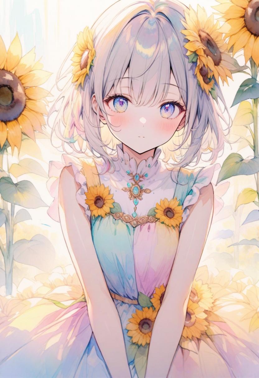 ひまわりGIRL2 | の人気AIイラスト・グラビア