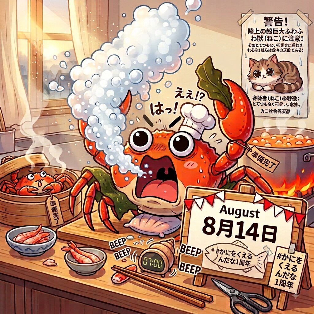 本日朝7時のカニさんの様子🦀💦 | の人気AIイラスト・グラビア