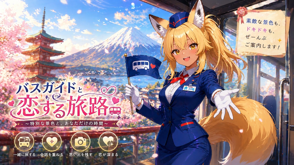 恋愛シミュレーションゲーム・バスガイド編