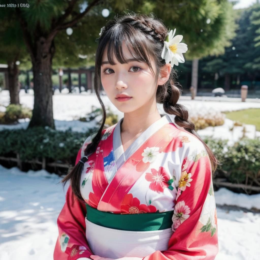 今朝は雪が降りはりはったなー