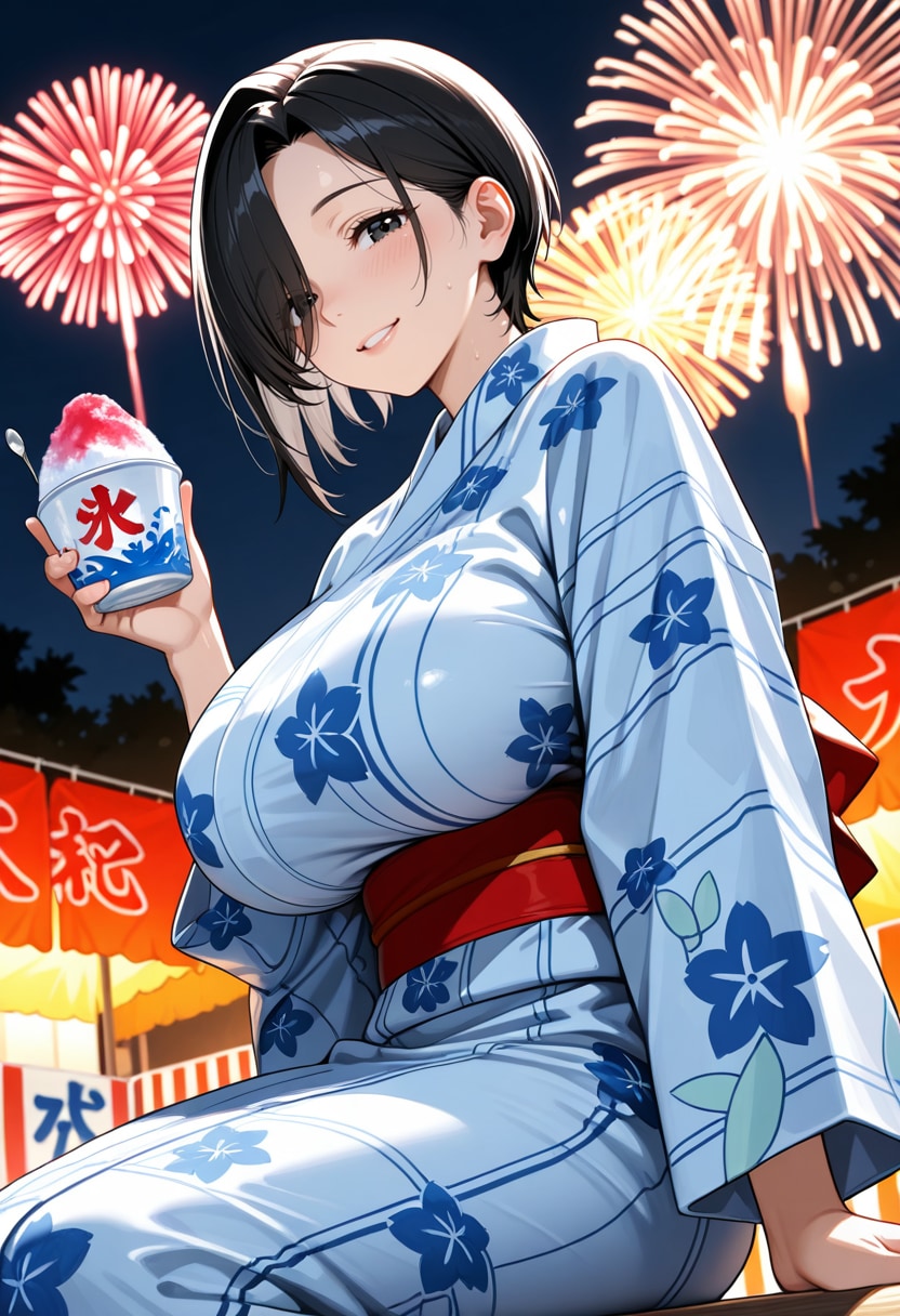 花火とかき氷