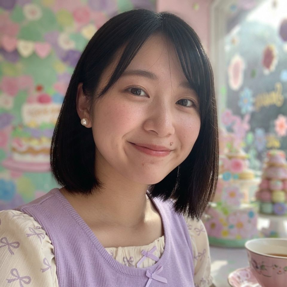 パステルカラーのスイーツショップで、可愛い一日