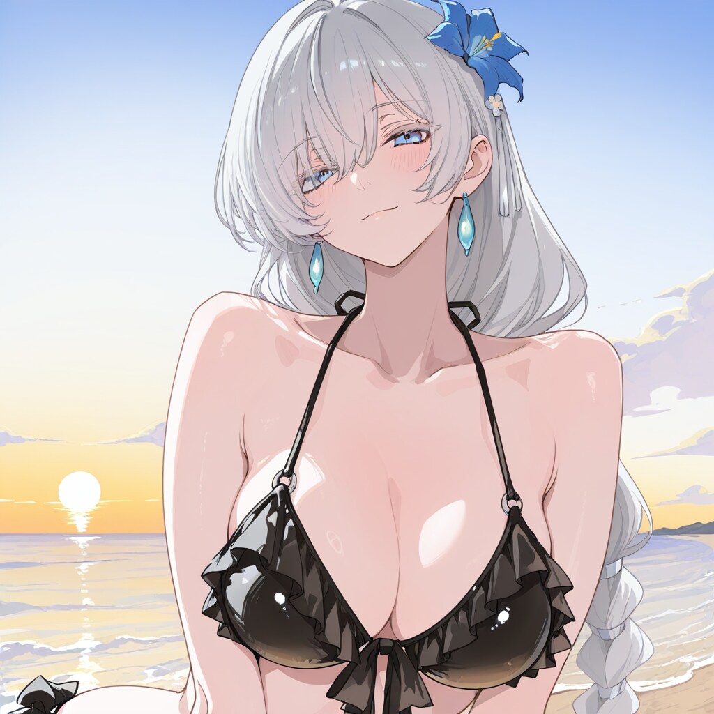 APRICOTな夏の海辺