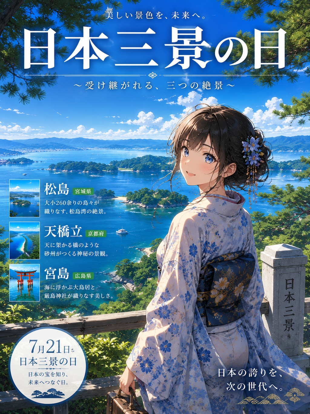 7月21日は日本三景の日。と聞いて…