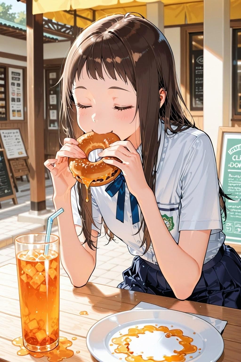 街にいる女の子