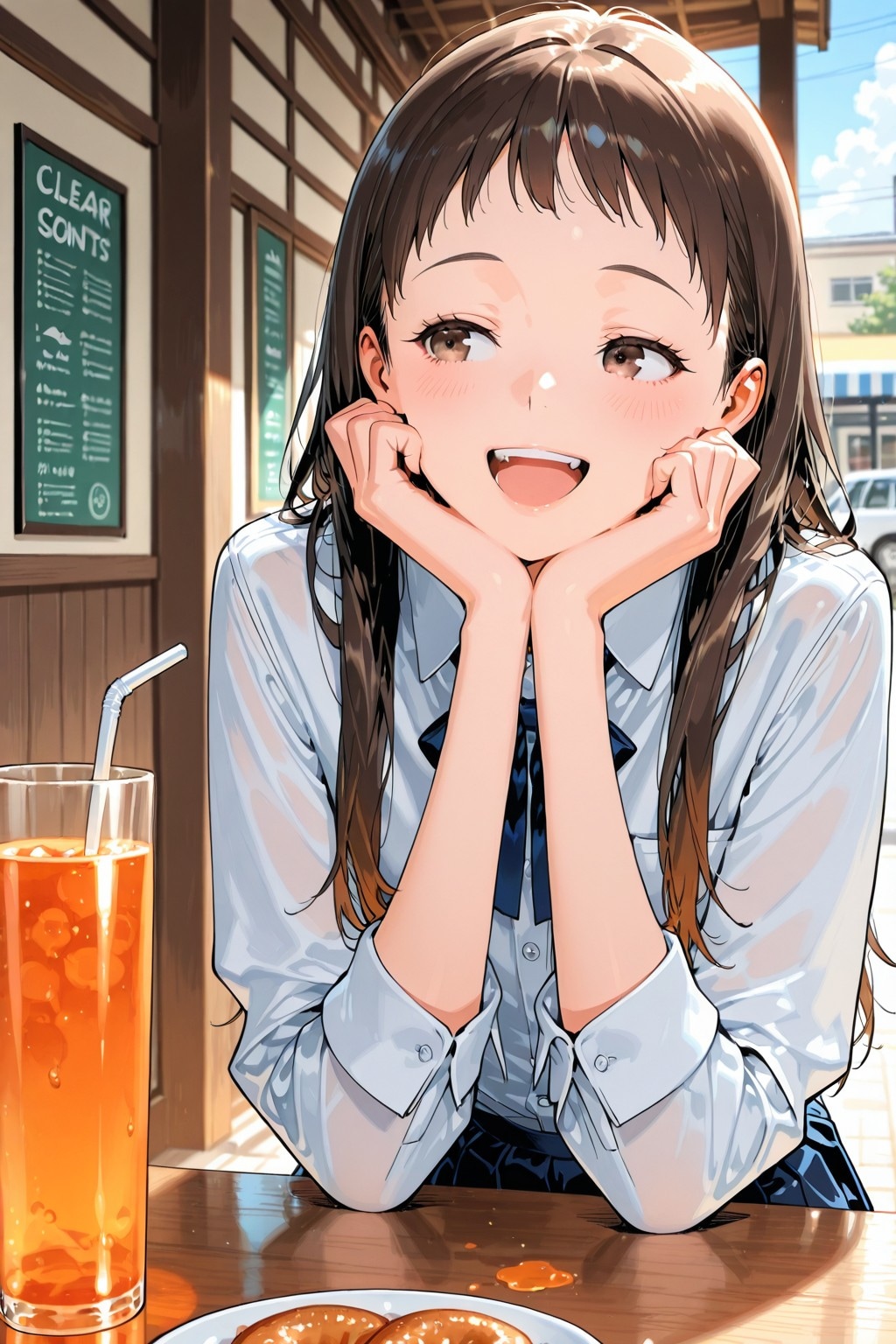 街にいる女の子