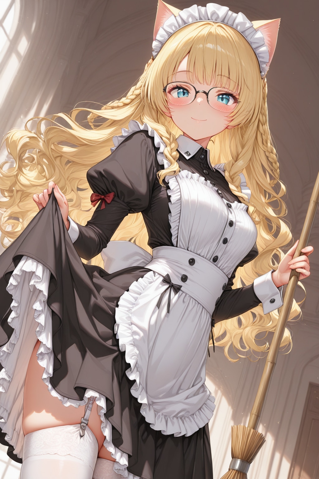 その後の新人ネコ耳メイドさん | の人気AIイラスト・グラビア