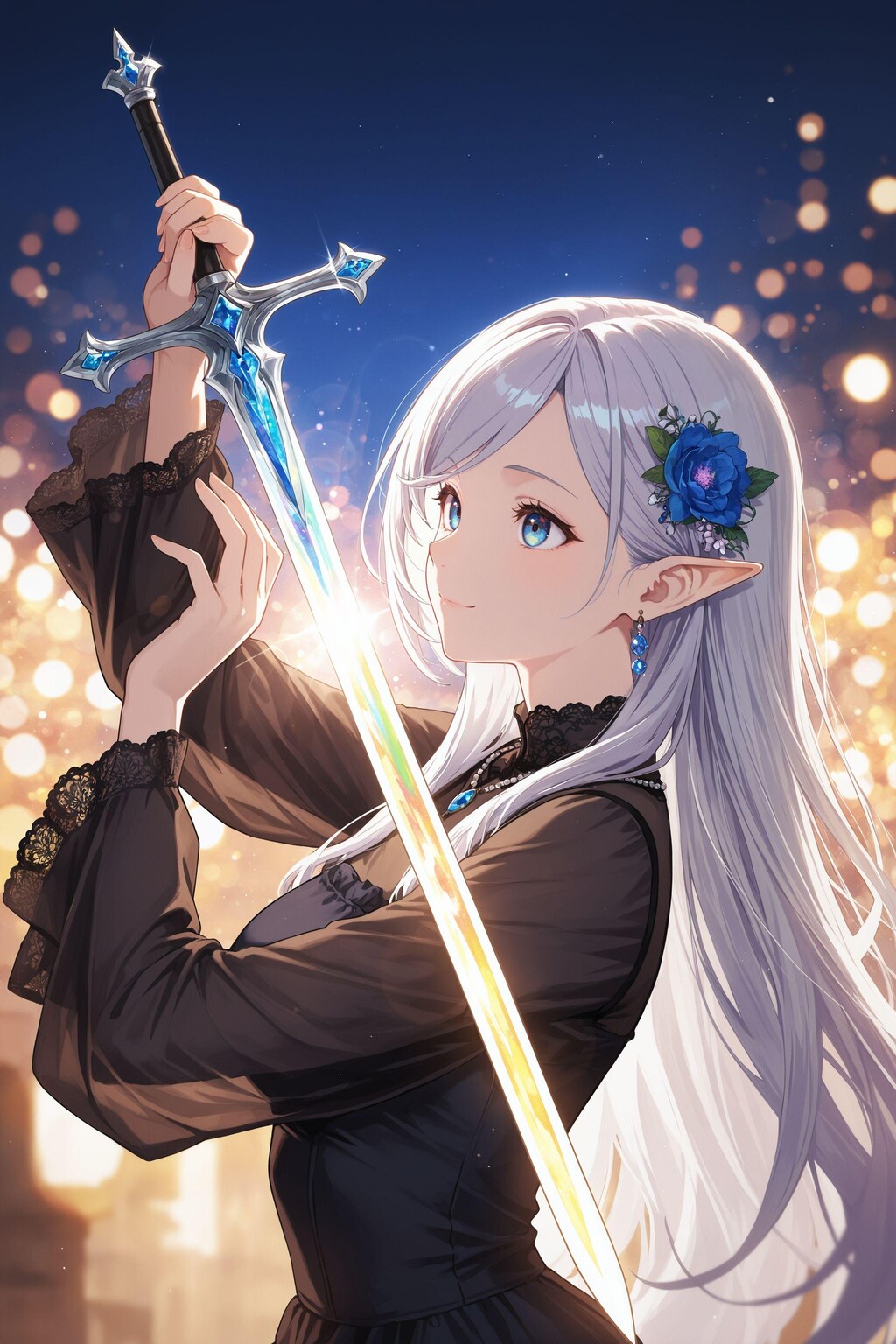 ヴァンパイアのリリスさん♪（街の巡回中）