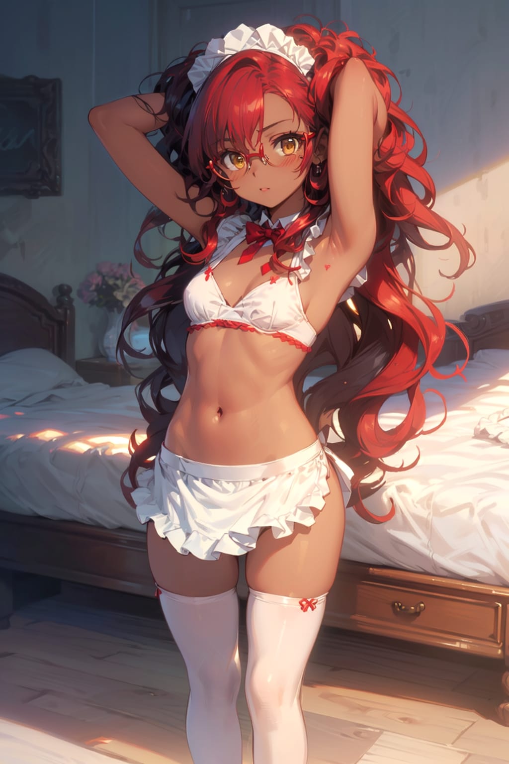 メイドの眼鏡っ娘