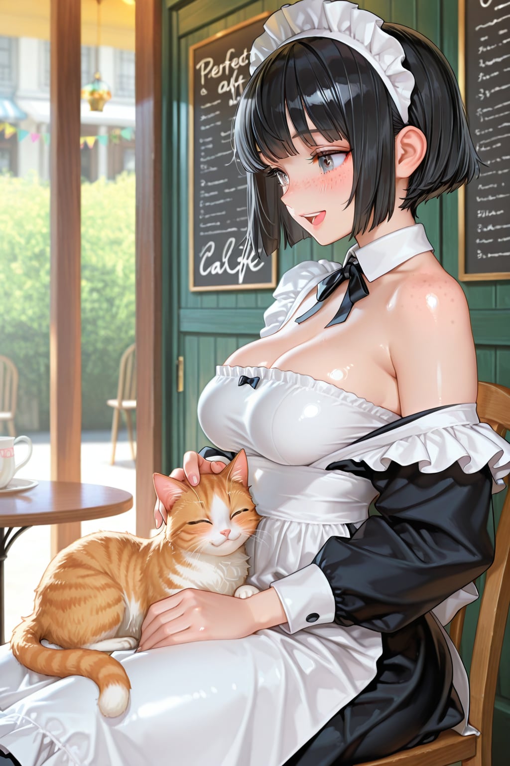 猫とそばかすボブちゃん