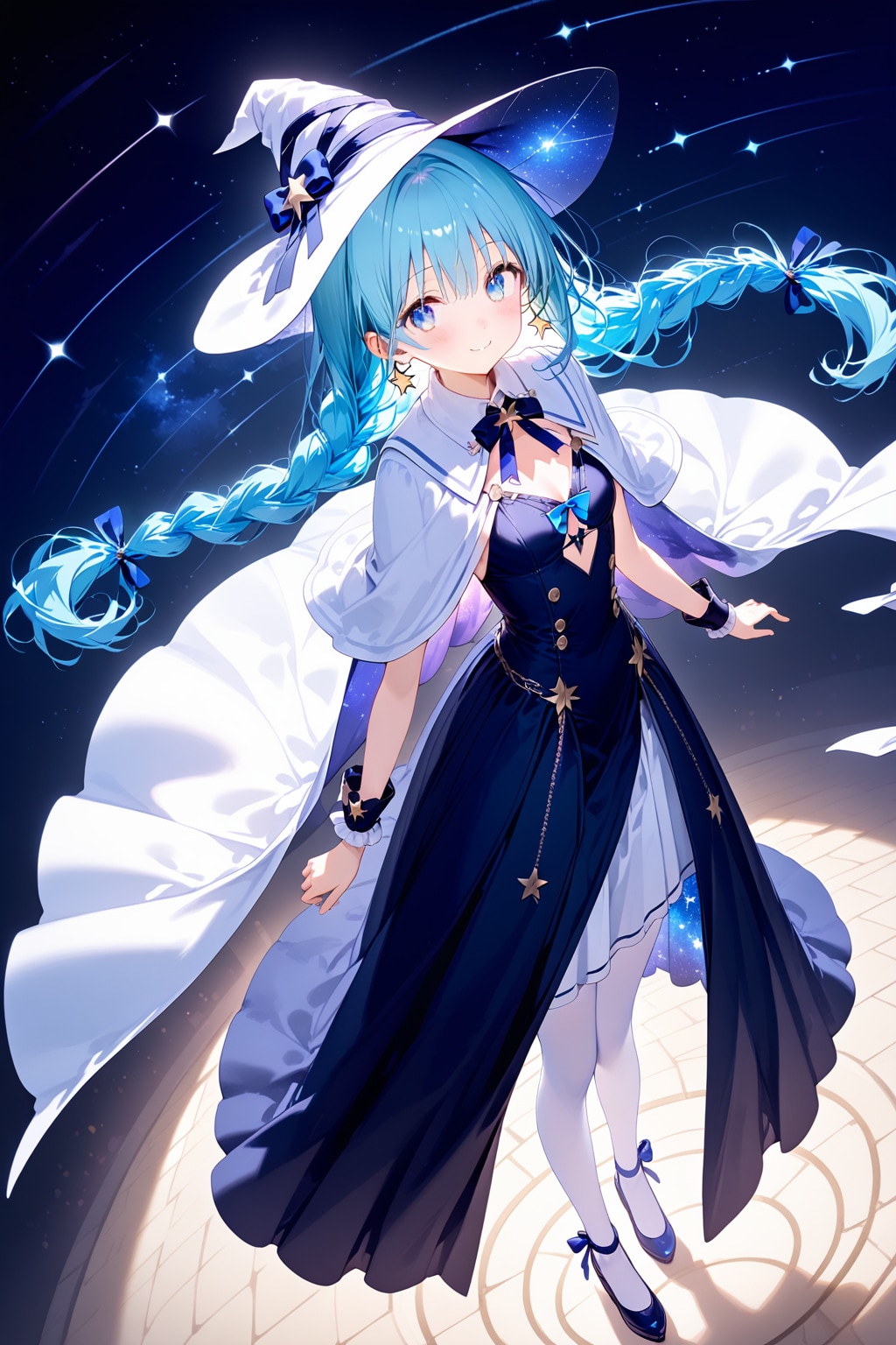 夜空の魔法使いちゃん | の人気AIイラスト・グラビア