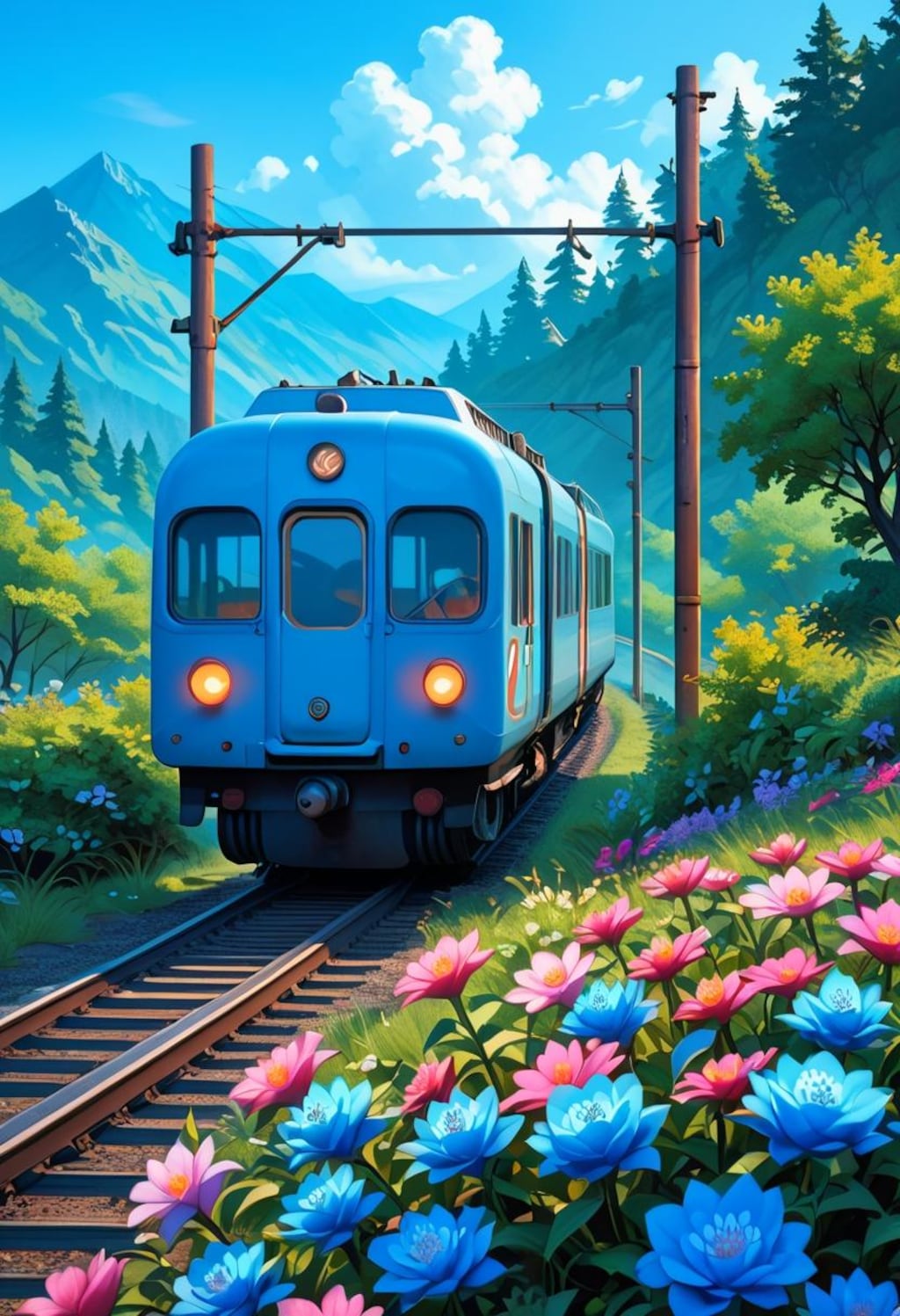 紫陽花沿線風景