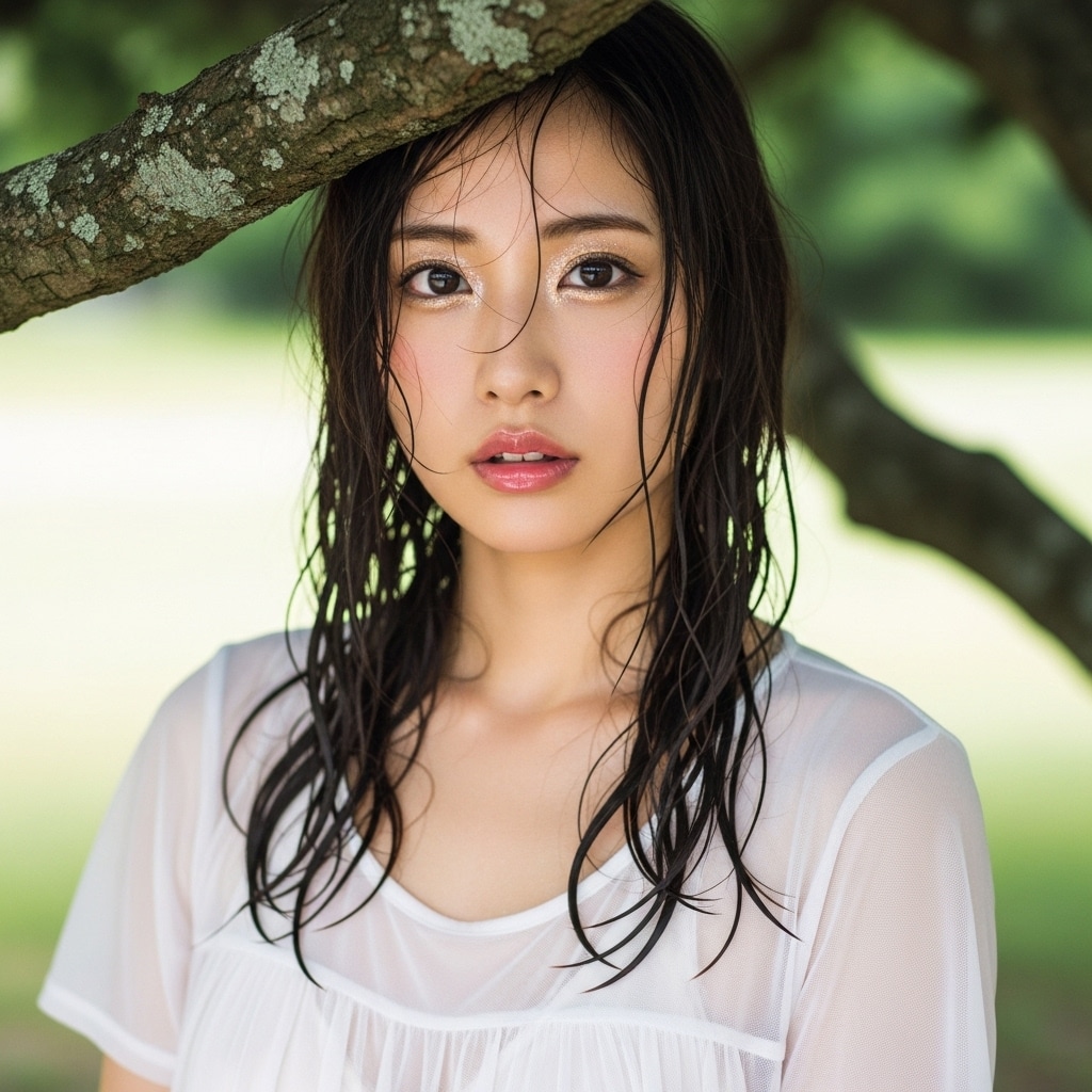 びしょ濡れママ