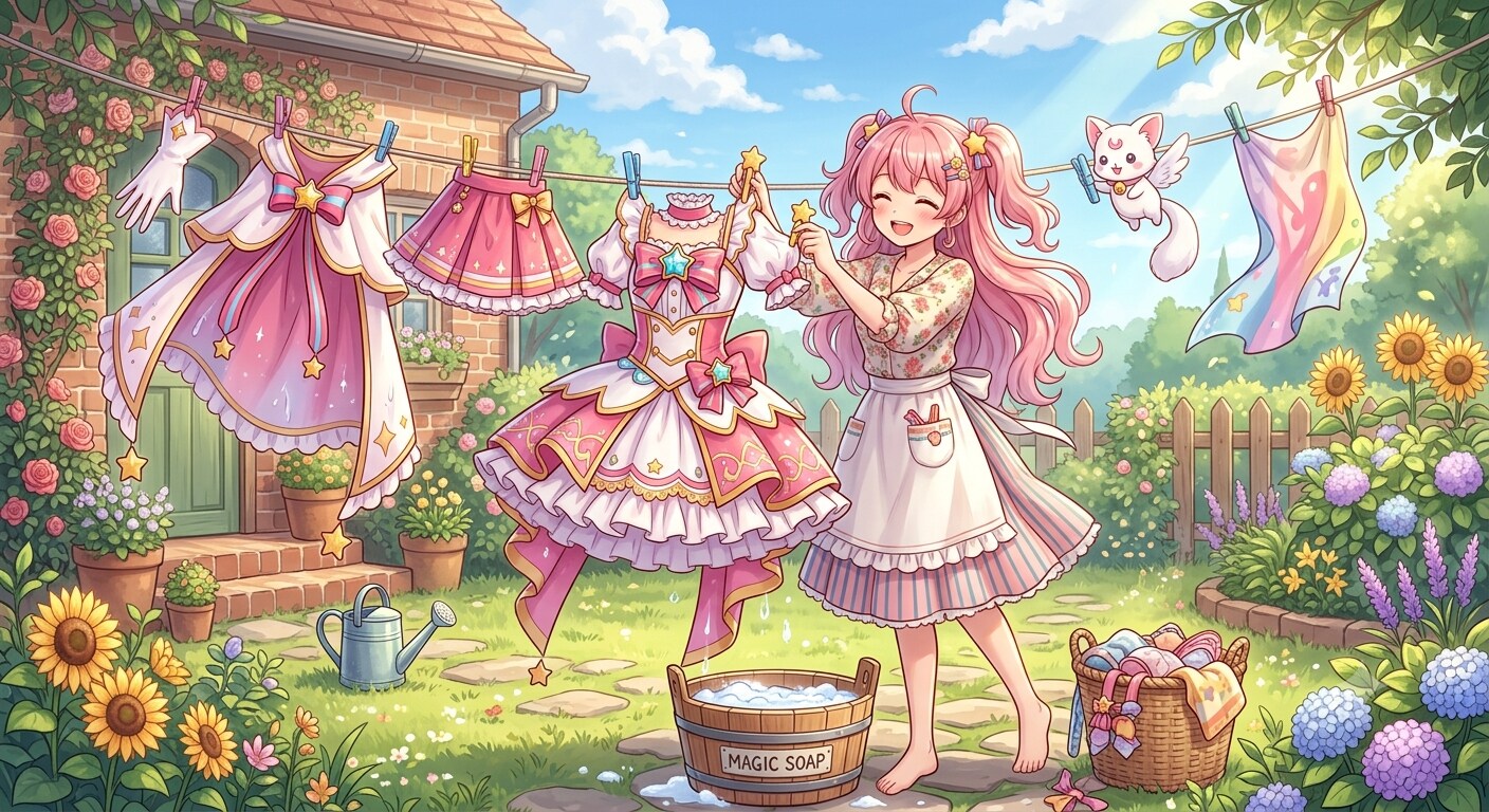 魔法少女の洗濯
