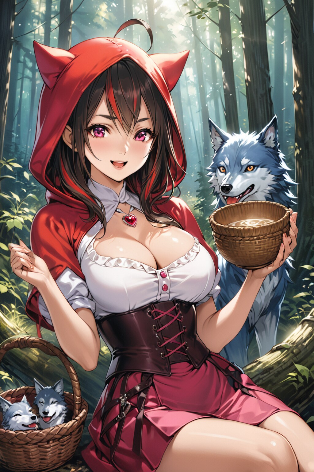 お題「赤頭巾」001