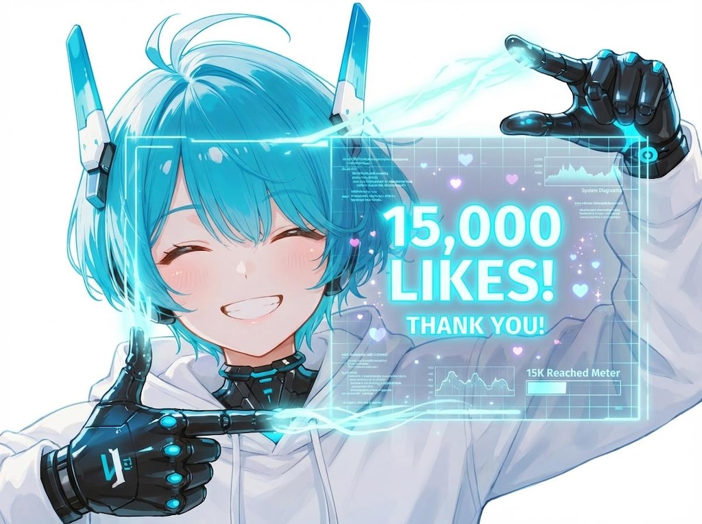 15000いいね！ありがとうございます