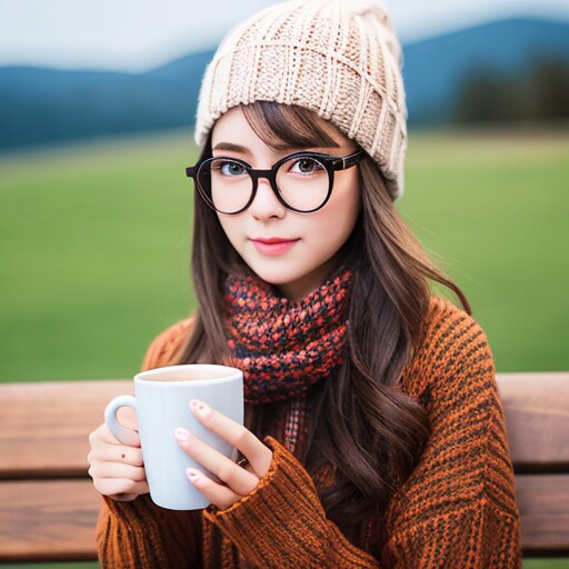 ベンチで一休み | の人気AIイラスト・グラビア