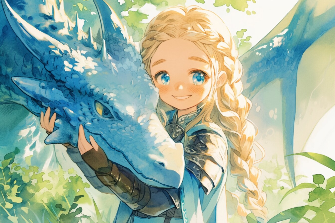 ドラゴンと少女（竜騎士）20 | の人気AIイラスト・グラビア