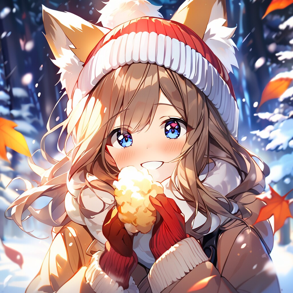 雪降る中 | の人気AIイラスト・グラビア