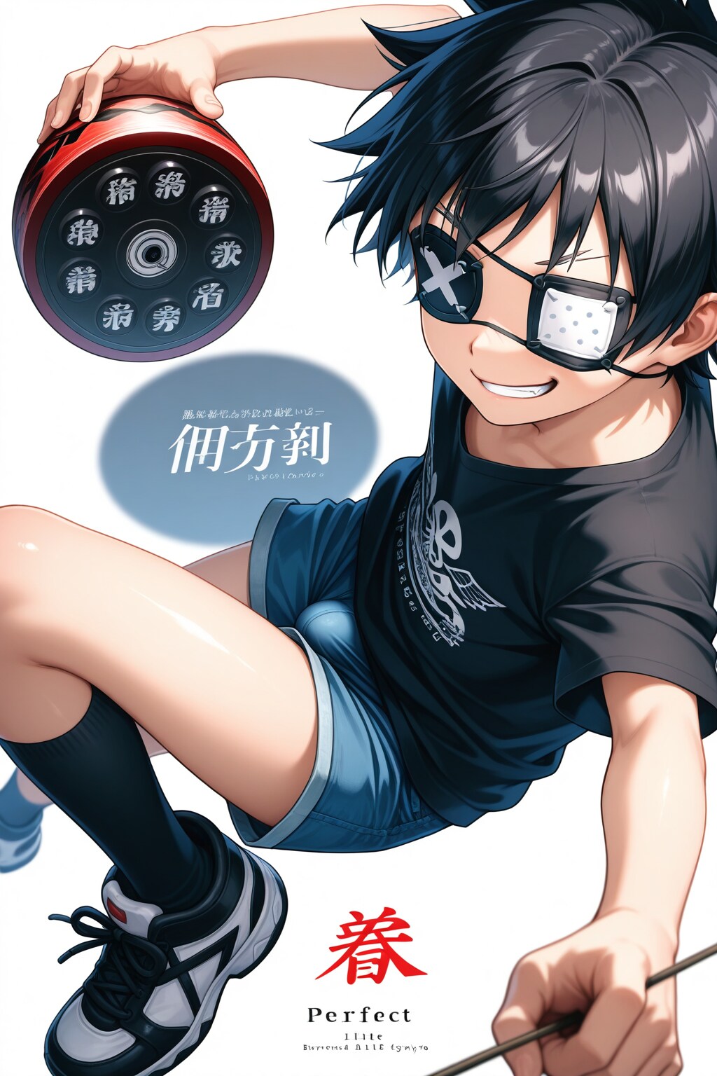 デュアル眼帯モード照太（うちの子オリジナル）