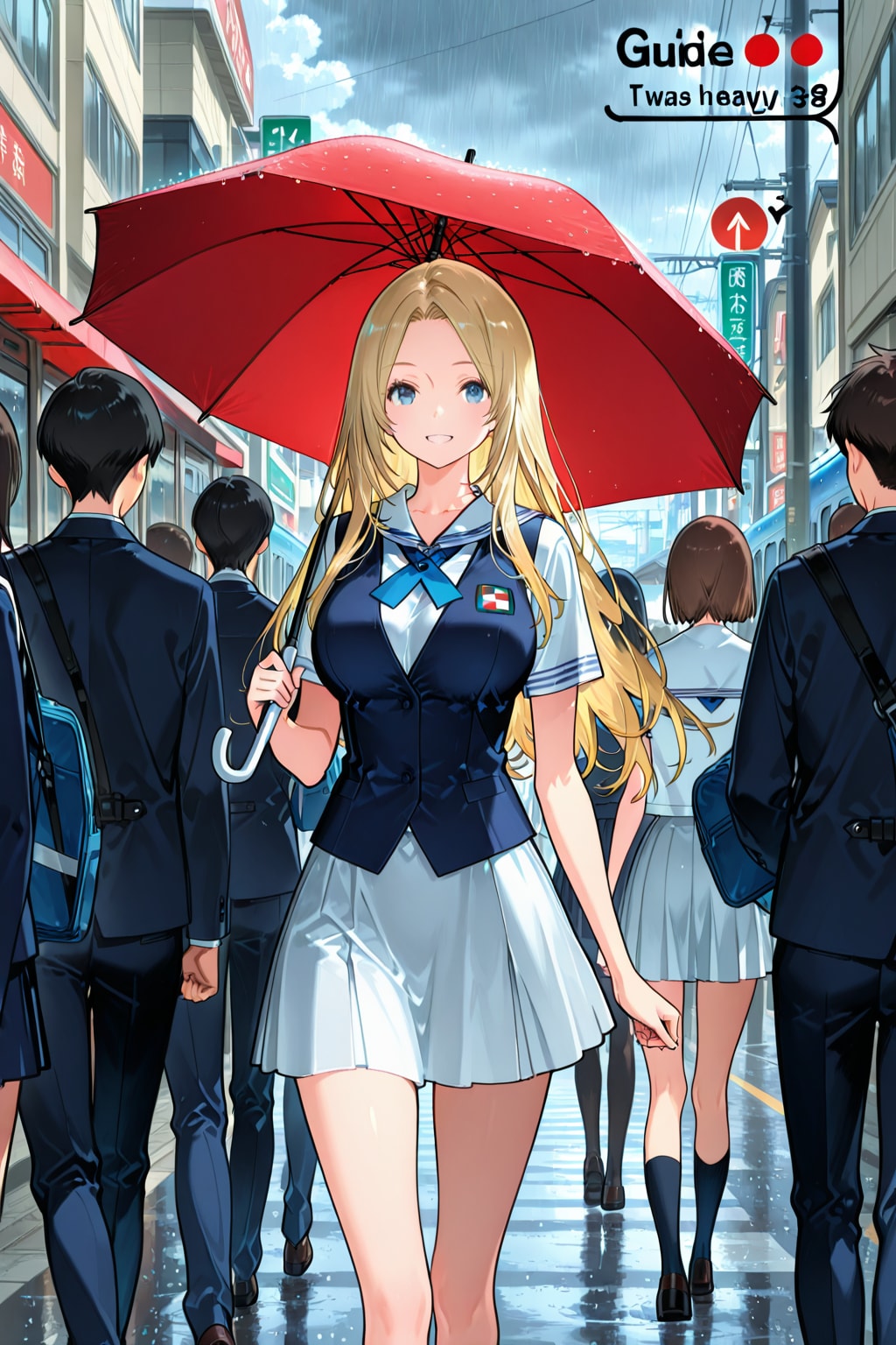 雨の修学旅行ガイド