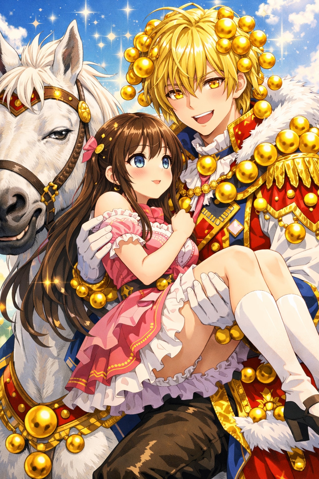 白馬に乗ったキンタマ王子様