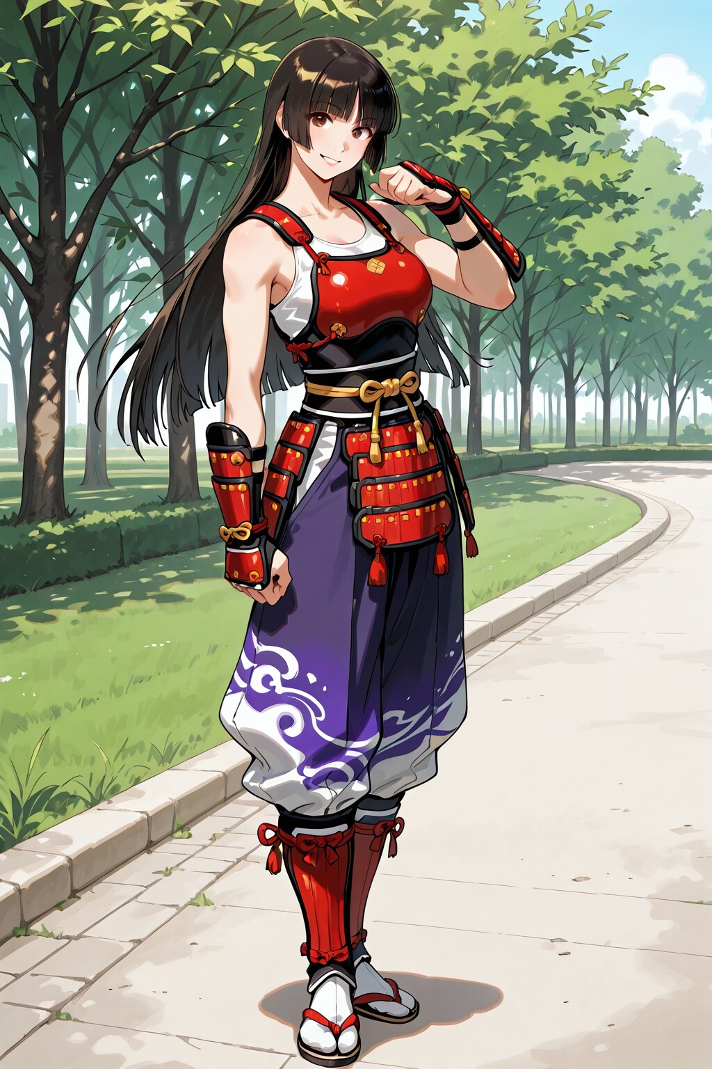 かっこかわいい武道家細川百合香の横浜公園演武
