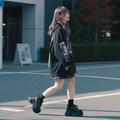 サブカルっぽい服装をした女の子 11枚目