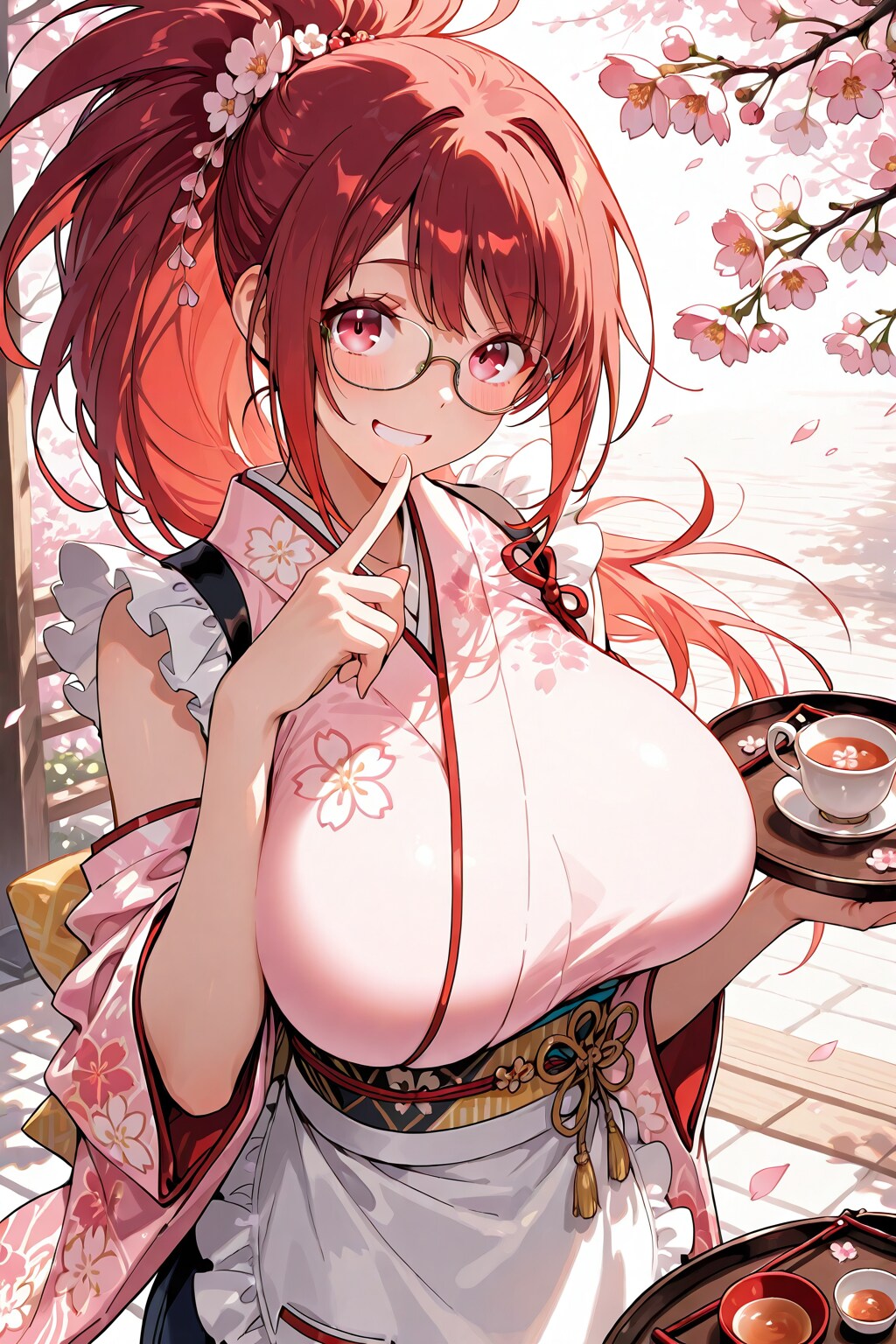 桜ウェイトレス