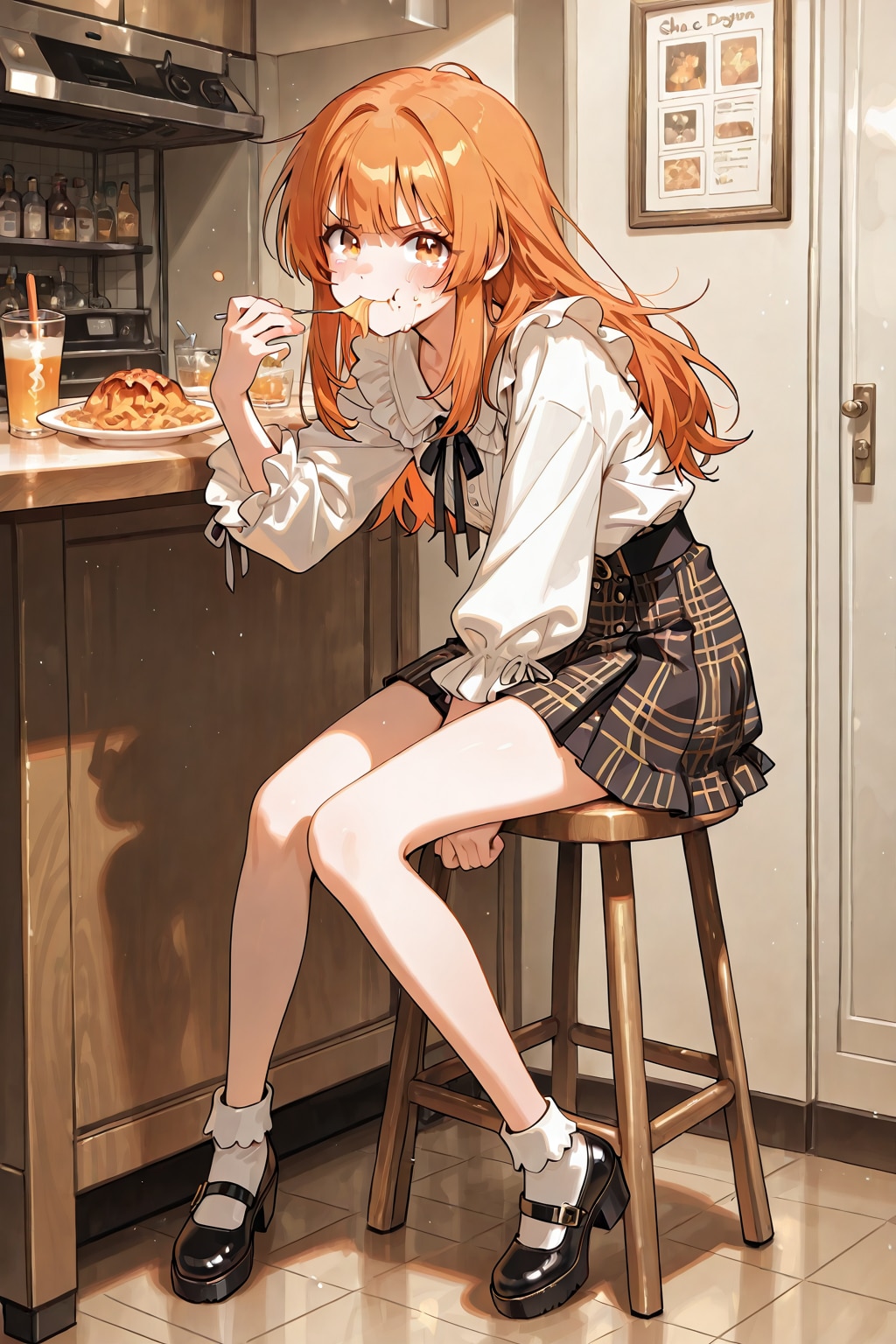 チクショ～、ヤケ食いだ！ | の人気AIイラスト・グラビア