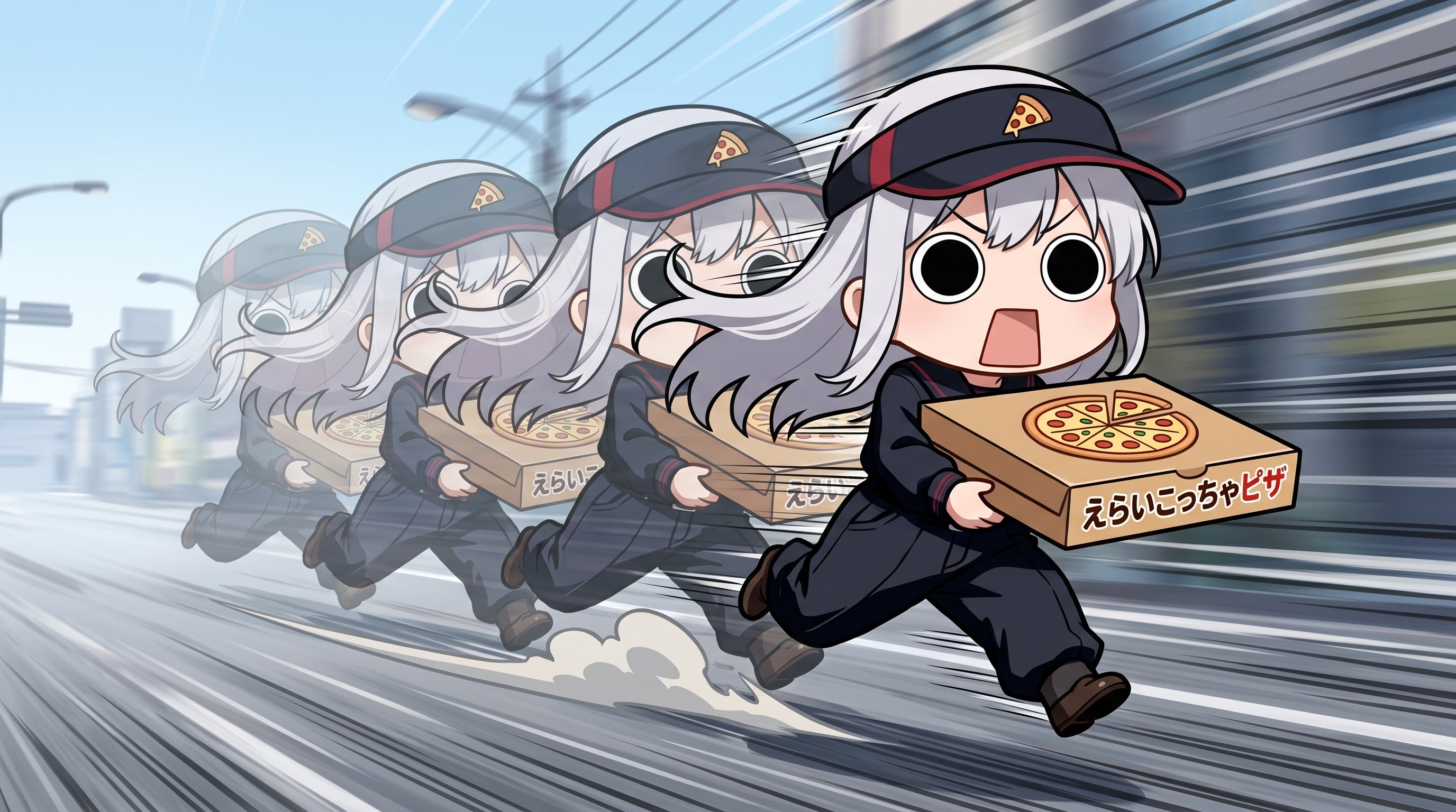 えらいこっちゃピザを宅配するえらいこっちゃ嬢 | の人気AIイラスト・グラビア