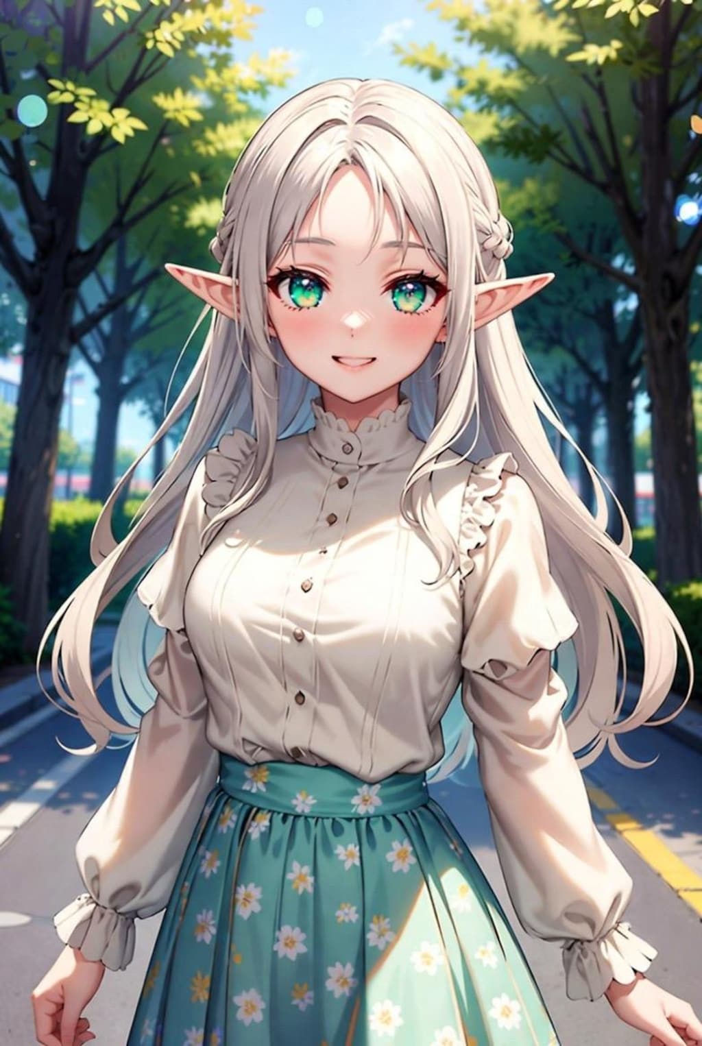 エルフのお嬢さん(街で見つけたかわいい娘風)