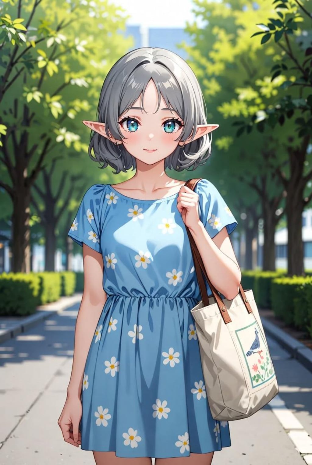 エルフのお嬢さん(街で見つけたかわいい娘風)