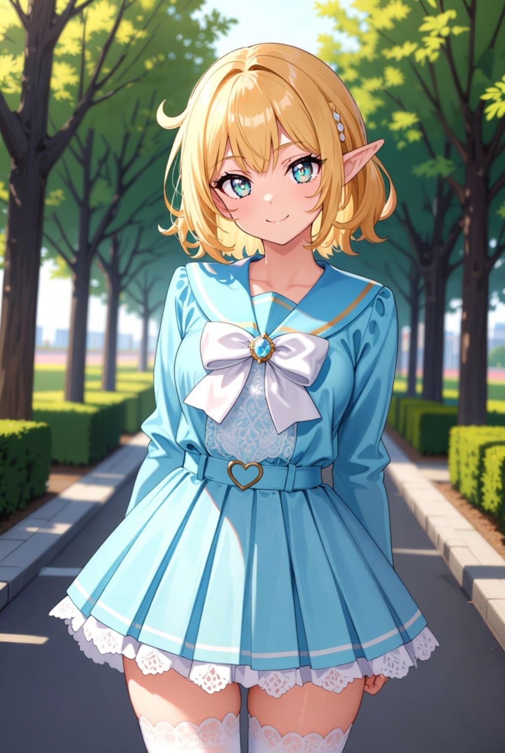 エルフのお嬢さん(街で見つけたかわいい娘風)