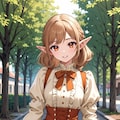エルフのお嬢さん(街で見つけたかわいい娘風) 2枚目