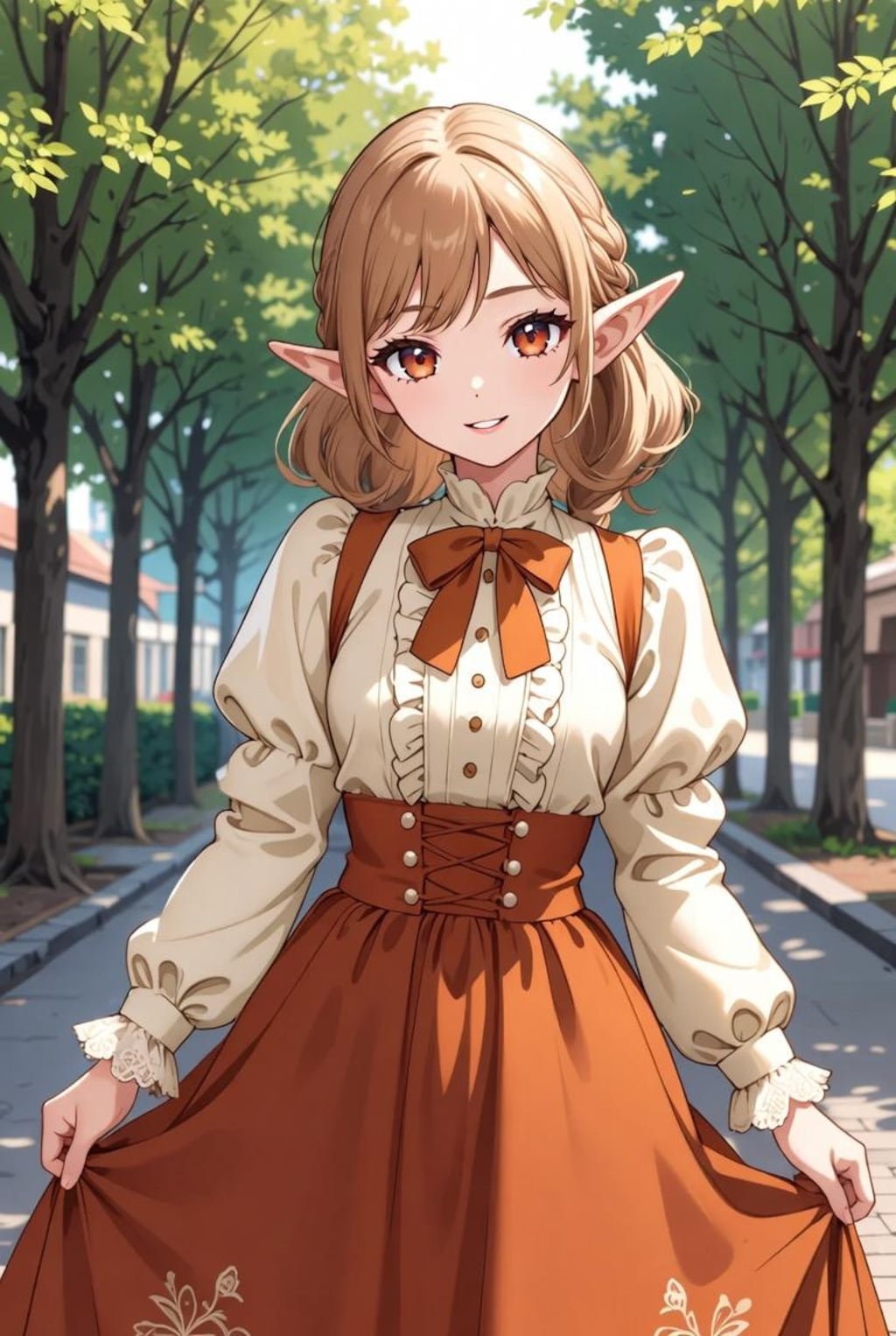エルフのお嬢さん(街で見つけたかわいい娘風)