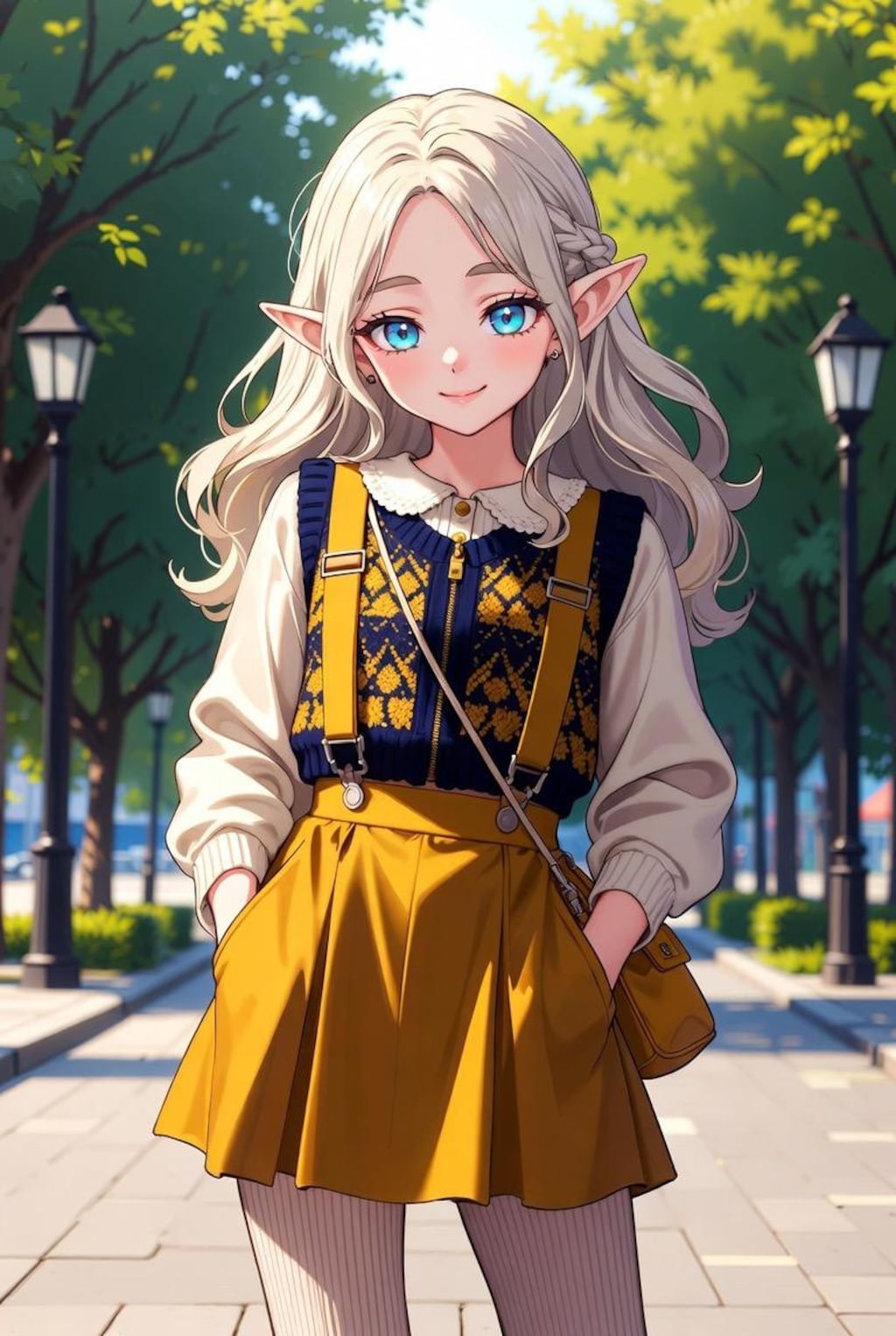 エルフのお嬢さん(街で見つけたかわいい娘風)