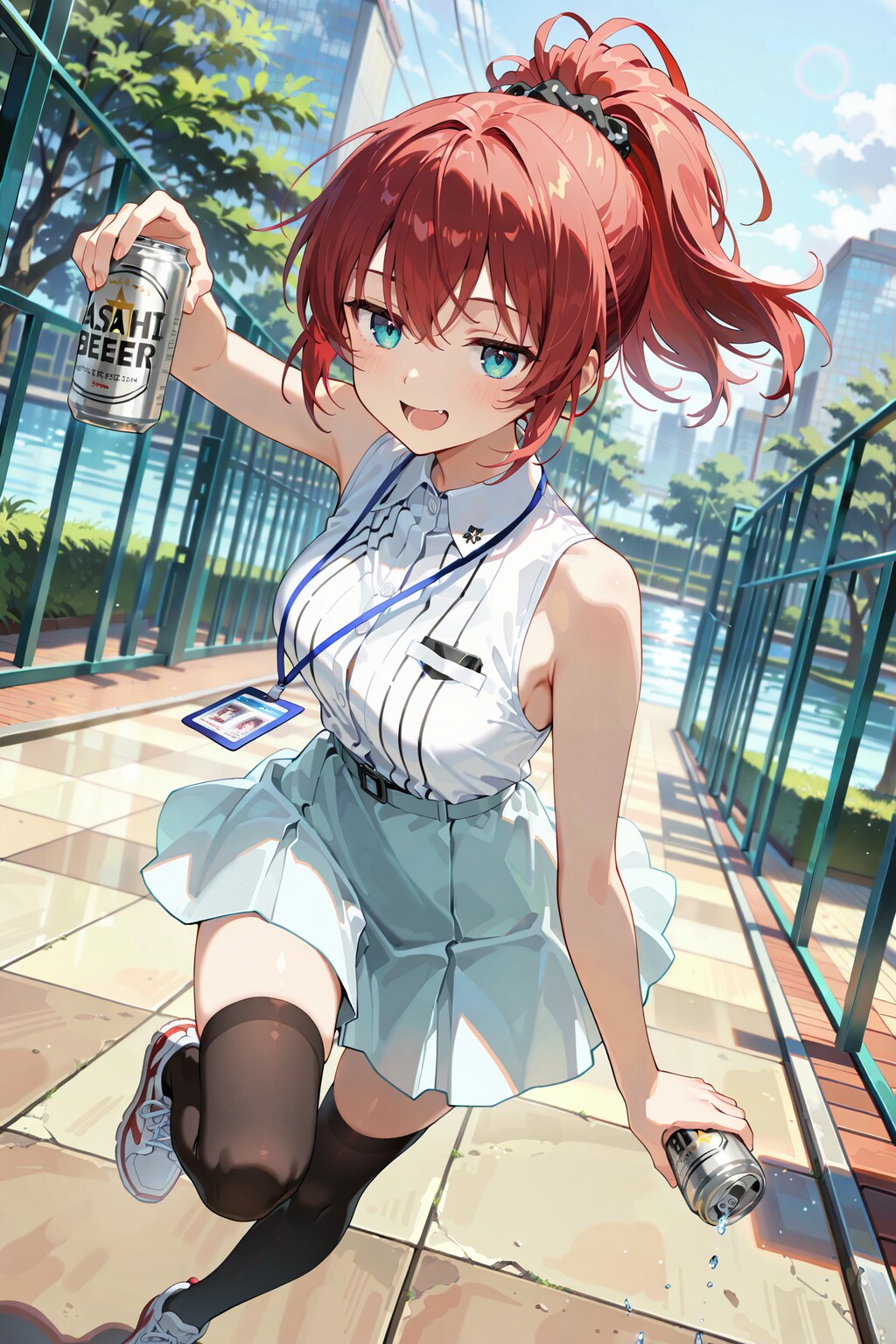 観光地めぐりのジト目先生 Y724