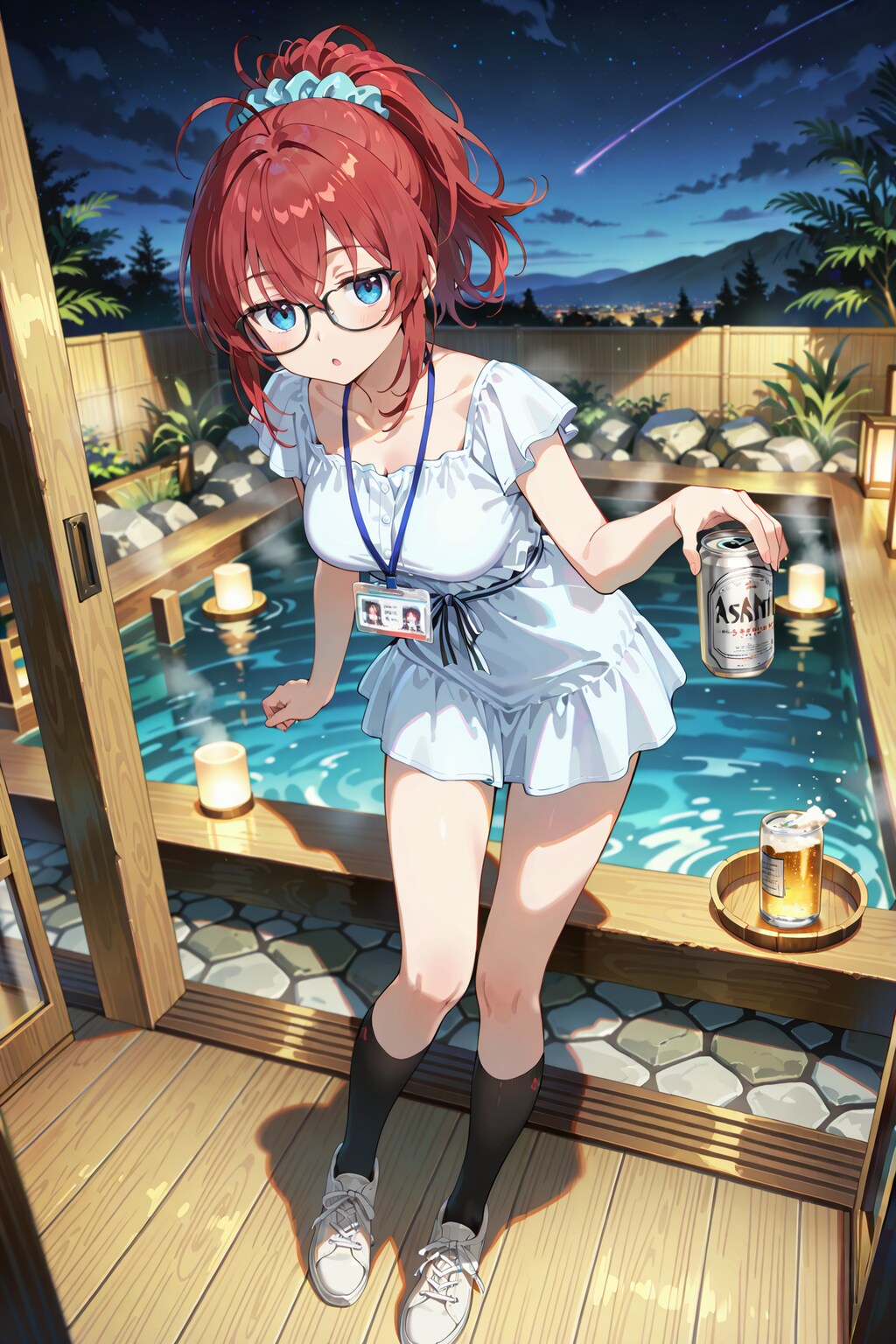 観光地めぐりのジト目先生 Y724