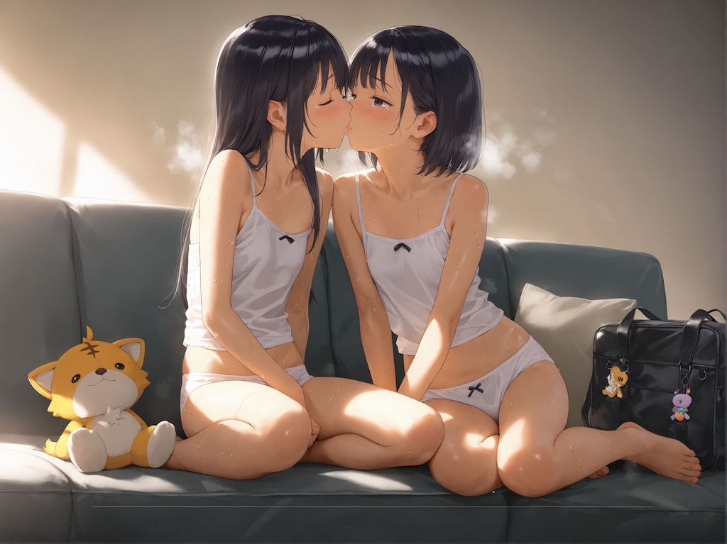 オナニーを覚えた愛娘withおともだち「重なる影、二人の娘」