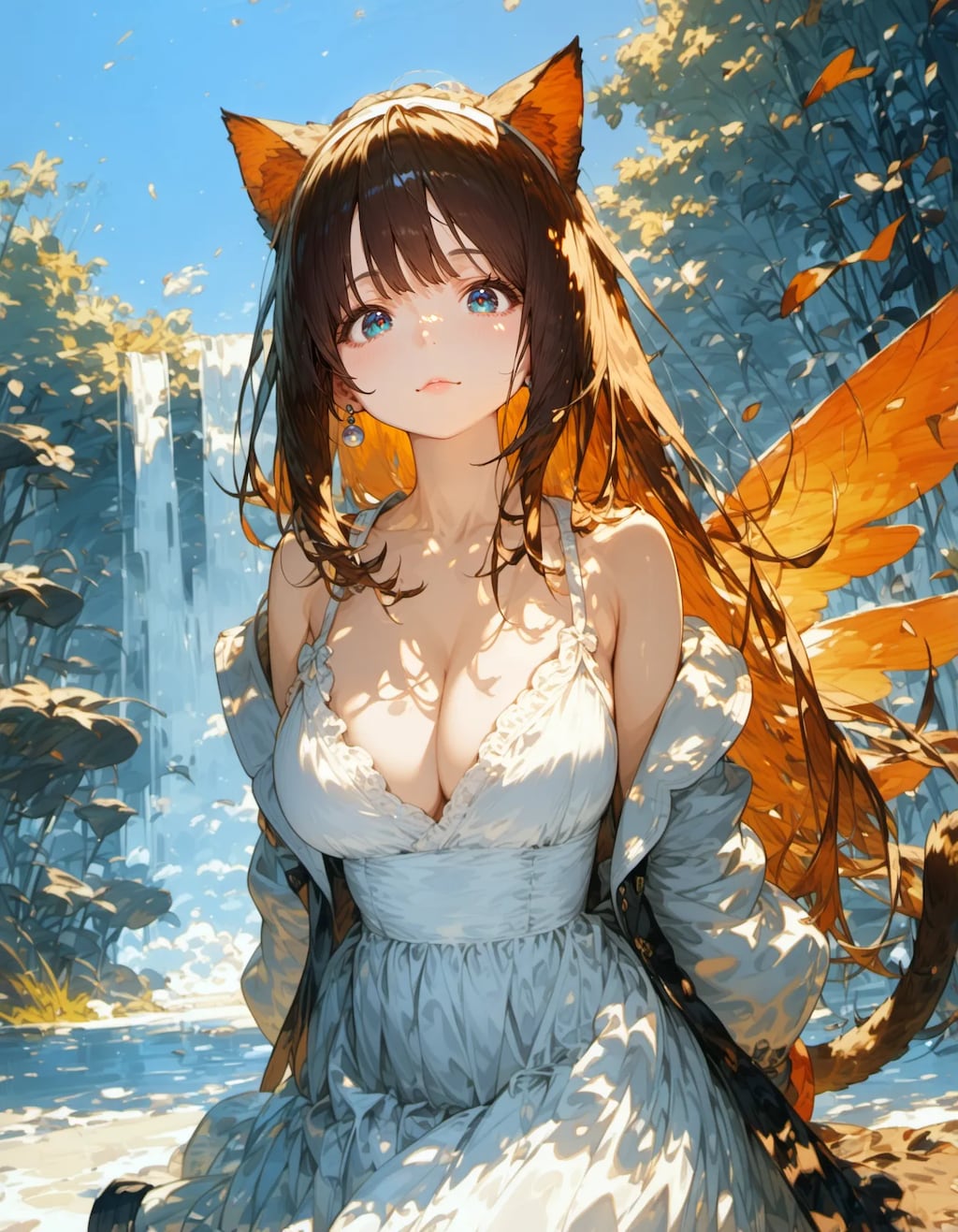 Foxlight by the Waterfall