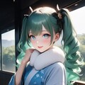 ミクさん着物 3枚目