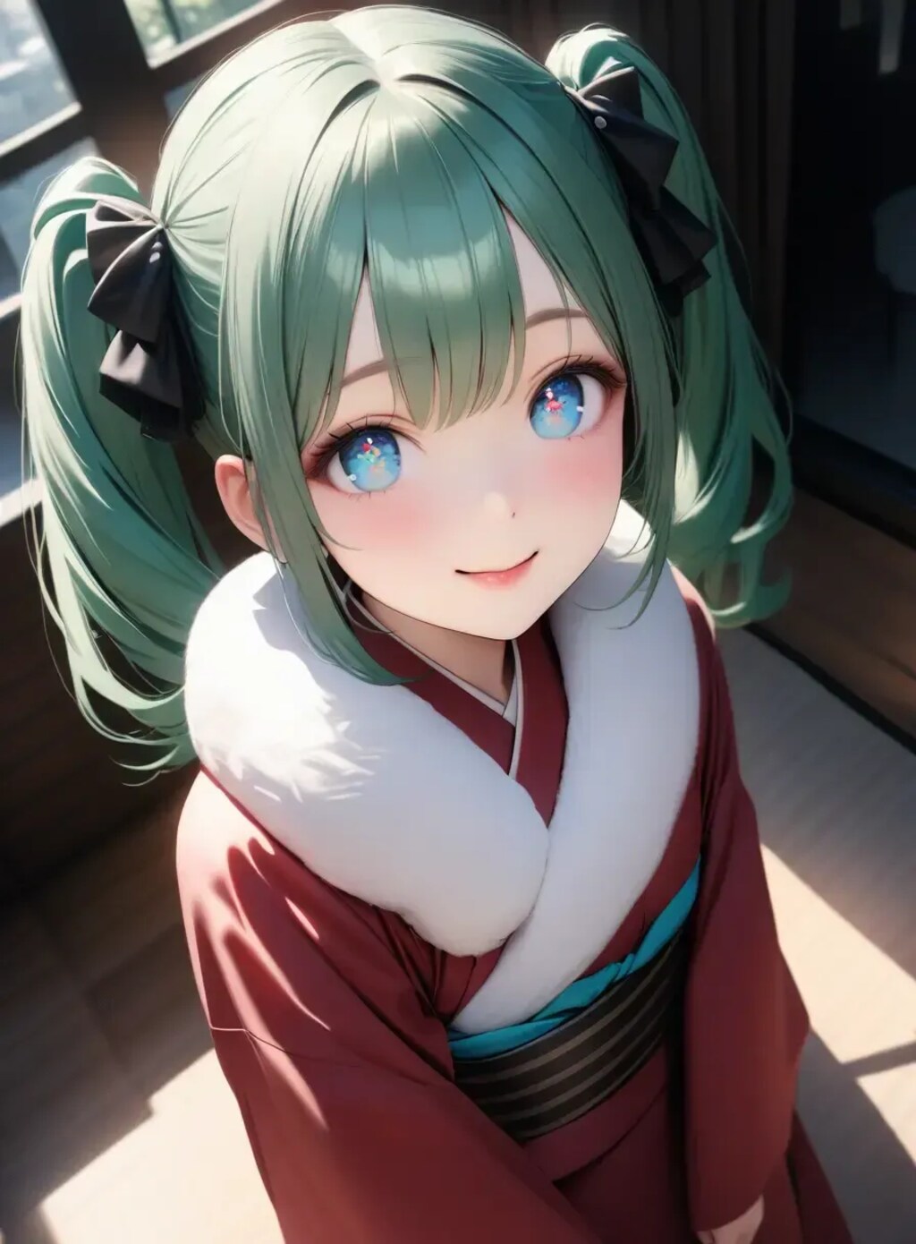 ミクさん着物
